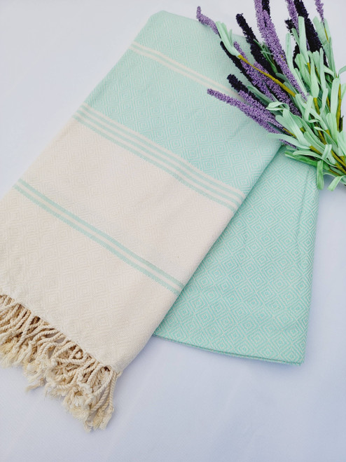 Sand Resistant Beach Towel, Bath towel,Throw Blanket mint