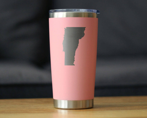 Vermont Outline Insulated Travel Tumbler - Vermonters Gifts