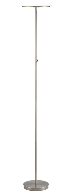 Brushed Nickel Adjustable Touch Led Floor Lamp
