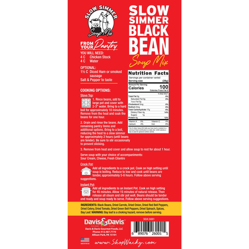 Slow Simmer Black Bean Soup
