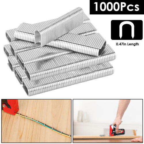 1000Pc 12mm U-Shape Staples U-Type Nails 