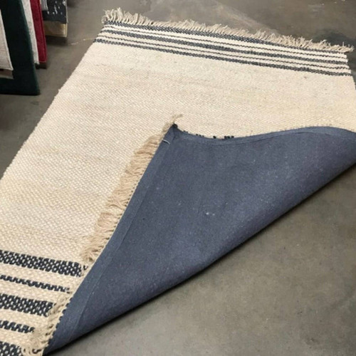 Stripe Jute Natural Area Rug 