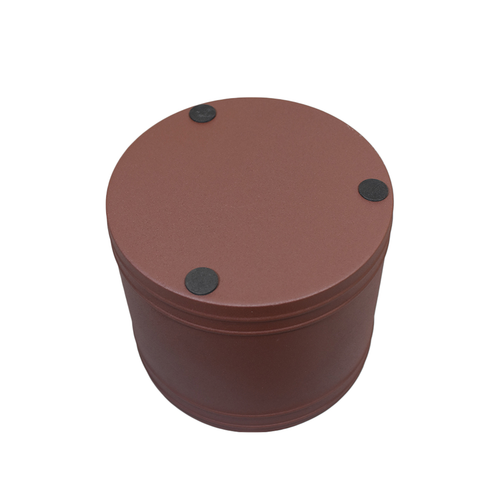 Handmade 100% Iron Round Modern Dark Rust Color Planters Pot