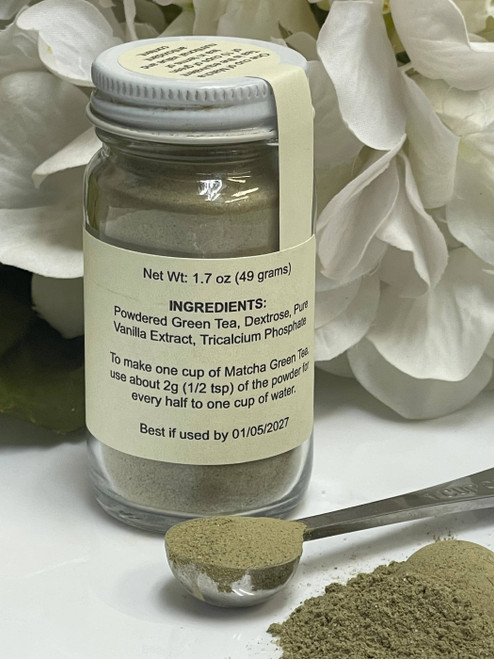 Matcha Tea Blends in Glass Jar