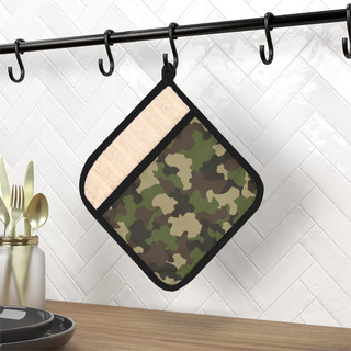 Camouflage Pot Holder with Pocket