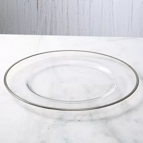 GILT 13" Glass Charger Plate