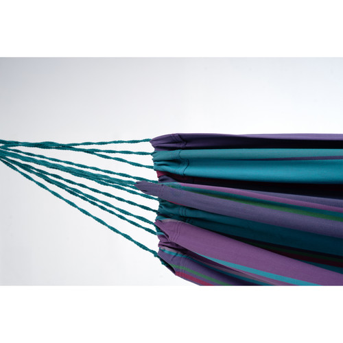 Purple Striped Single Spreader Bar Hammock