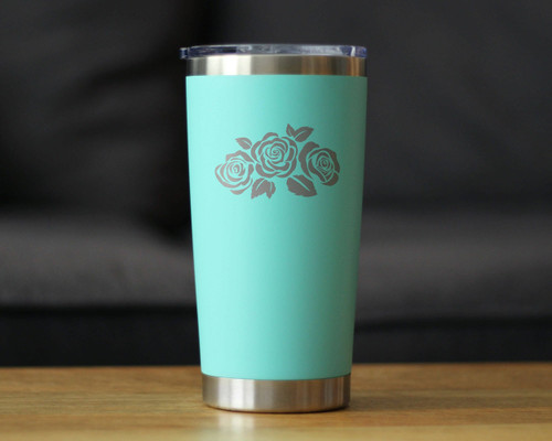 Roses Insulated Travel Tumbler - Floral Gifts and Decor