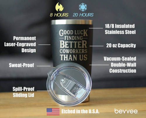 Better Coworkers Insulated Travel Tumbler - New Job Gifts
