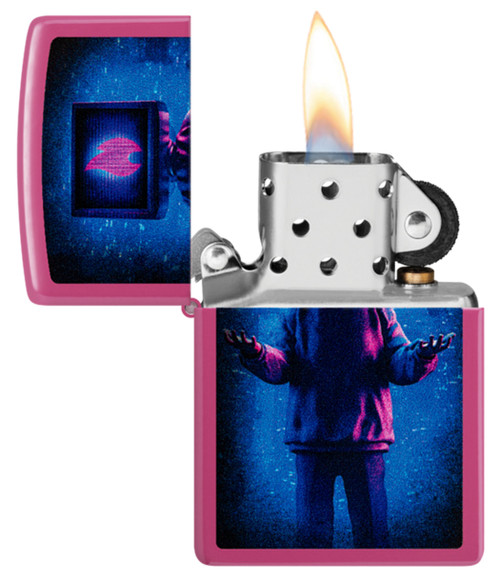 Zippo Cyberpunk TV Head Color Image Design Frequency Color Lighter 
