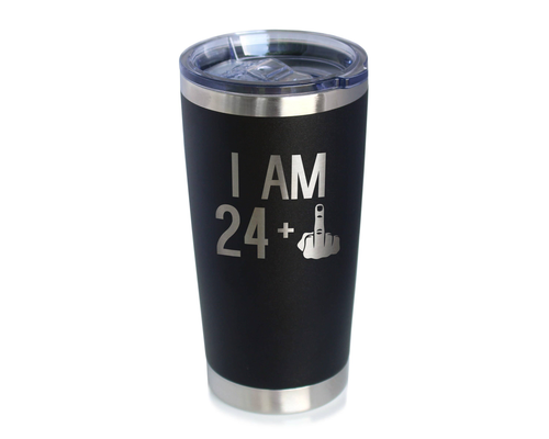 25th Birthday Gifts - Middle Finger Insulated Travel Tumbler
