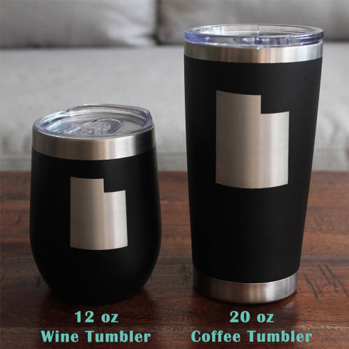 Utah Outline Insulated Travel Tumbler - Utahns Gifts