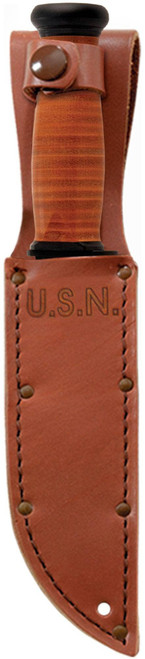 KA-BAR Mark I Brown Leather Sheath USN 