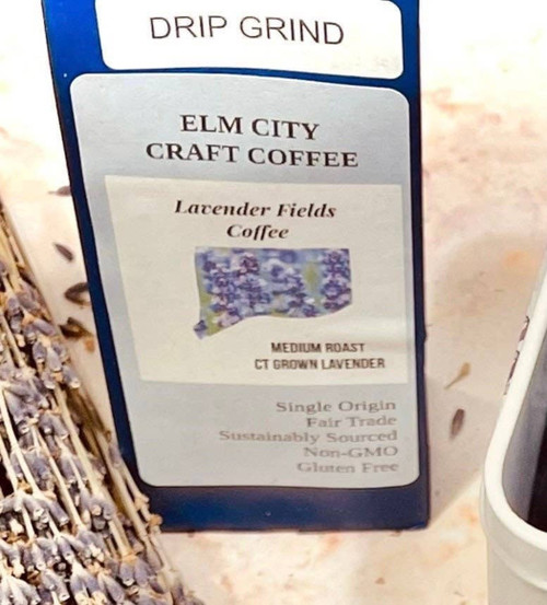 Lavender Fields Coffee Sample Size in Purple Bag