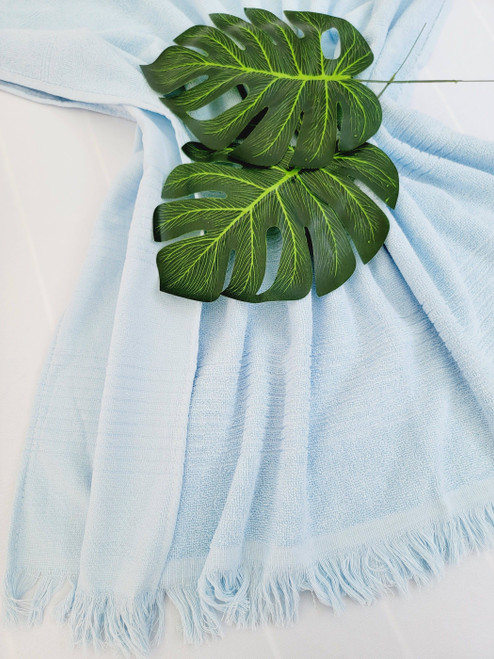 One sided Terry Towel - 100% Cotton Towel Blue Towel