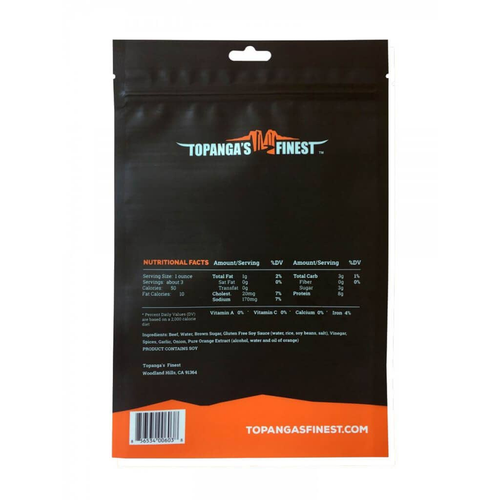 Gluten Free Orange Teriyaki Beef Jerky