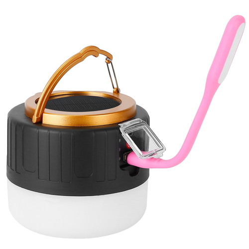 LED Camping Lantern Light USB Rechargeable Solar
