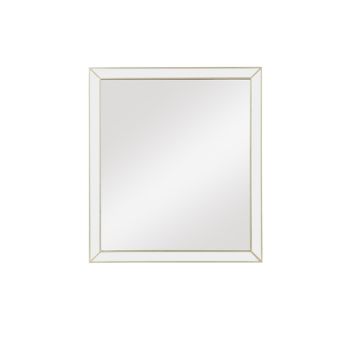 Champagne Wooden Rectangular Mirror