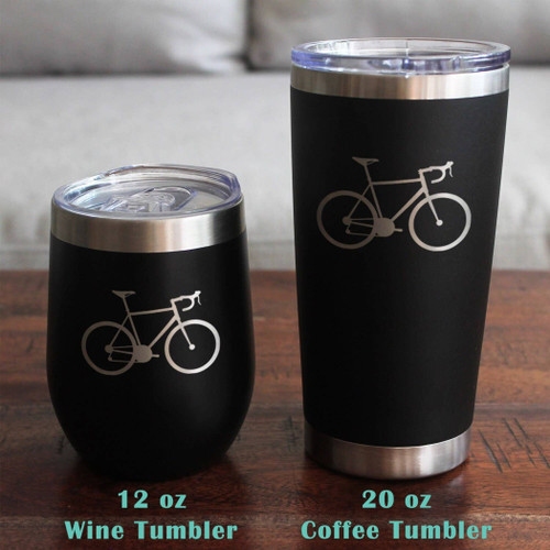 Bicycle Insulated Travel Tumbler - Road Biking Gifts
