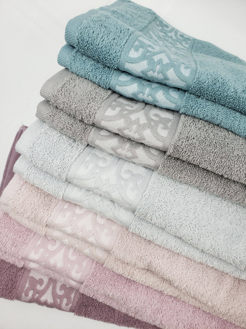 Terry Hand Towel Soft - 2 Pieces LGRAY