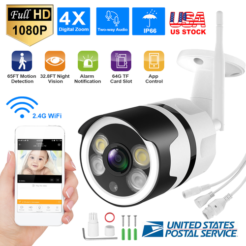 4X Zoom FHD1080P WiFi IP Camera 