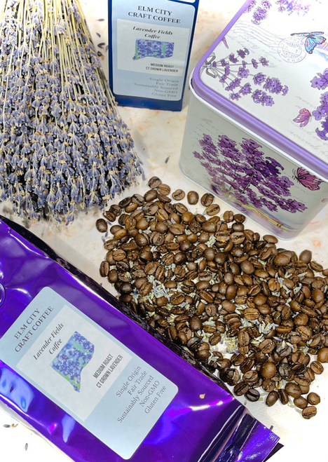 Lavender Fields Coffee in Printed Tin Drip Grind
