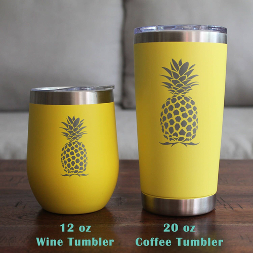 Pineapple Pint Glass for Beer - Tropical Gifts and Decor