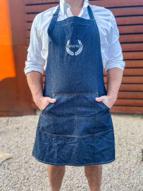 Free Embroidered Denim Apron
