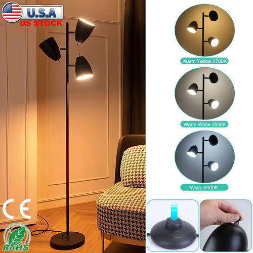 Black Tree Standing Floor Lamp