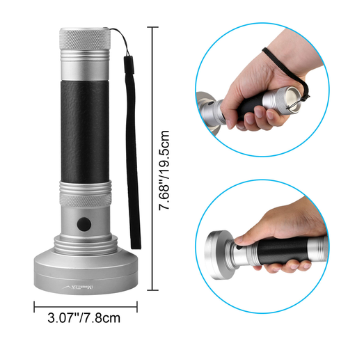 100-LED Blacklight Ultraviolet Detection Aluminum Flashlight