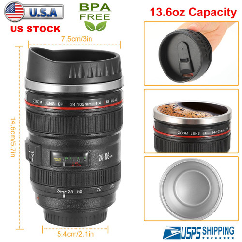 Camera Lens Coffee Mug Cup 