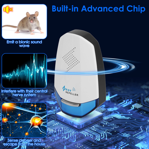 2 Pack Ultrasonic Pest Repeller 