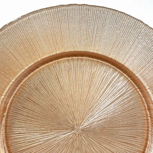 RITZ 13" Glass Charger Plate