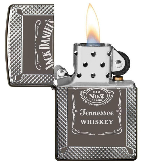 Zippo Jack Daniels Tennessee Whiskey Ice Finish Lighter 