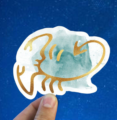 Watercolor Scorpio Vinyl Sticker