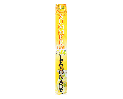 72" Yellow Solid Wood Porch Sign