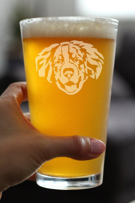 Bernese Mountain Dog Pint Glass for Beer - Dog Gifts