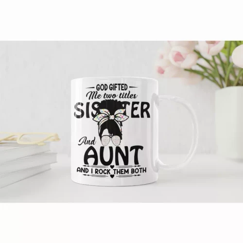 Sister and Aunt Mug and Coaster Set