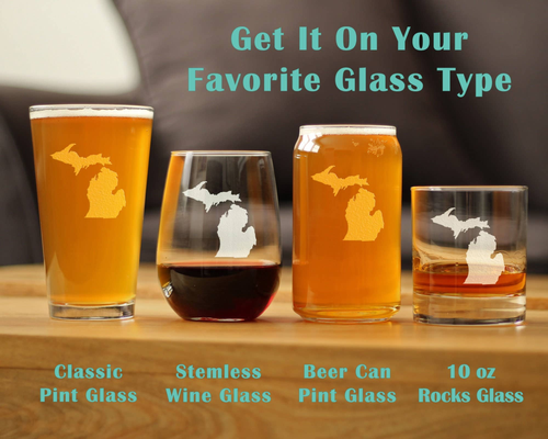 Michigan Outline Insulated Wine Tumbler - Michiganders Gifts