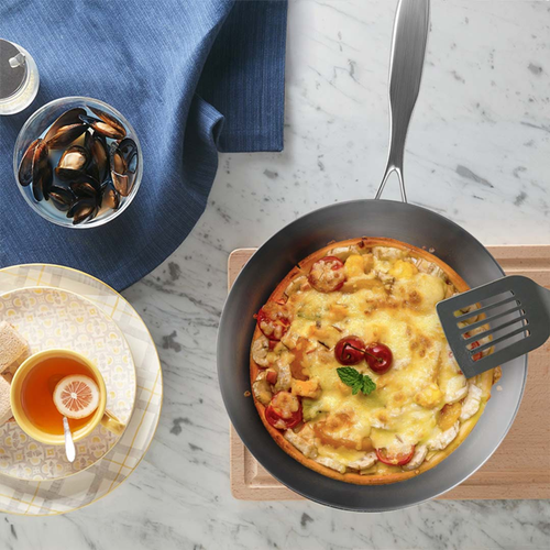 Stainless Steel Fry Pan Frying Pan Top Grade Induction Skillet Cooking FryPan