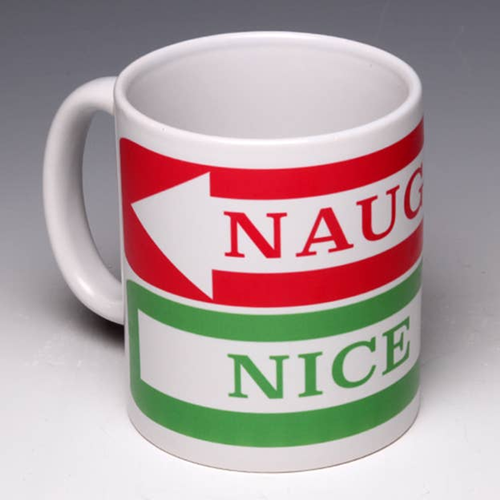 Naughty and Nice Holiday Mug