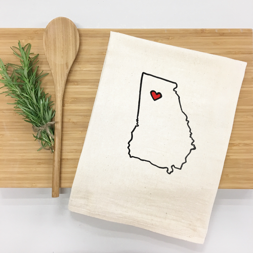 Georgia with ATL heart Kitchen Towel