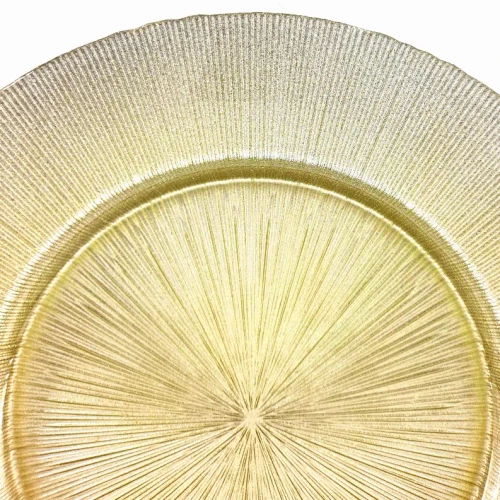 RITZ 13" Glass Charger Plate