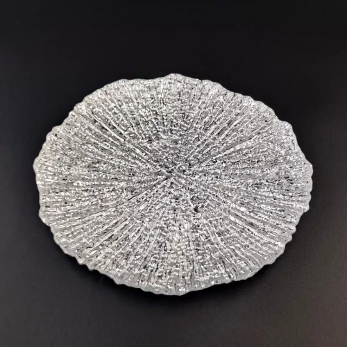 CORAL Gilded Glass Plate