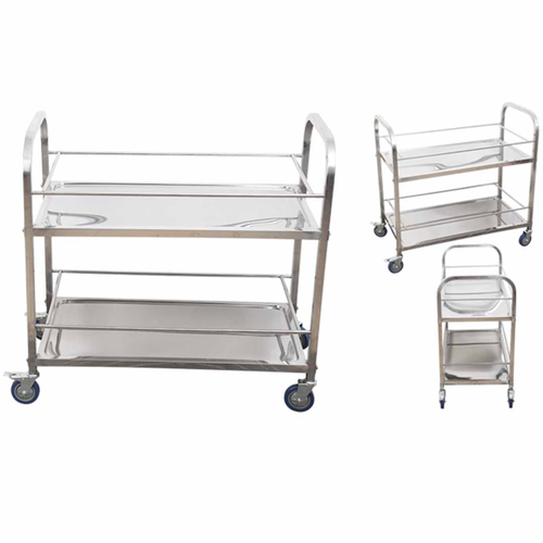 Tier Stainless Steel Drink Wine Food Utility Cart x 