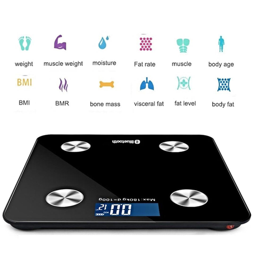 Wireless tooth Digital Body Fat Scale Bathroom Health Analyser Weight