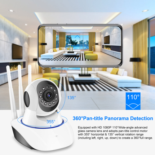 1080P WiFi IP Camera Motion Detection