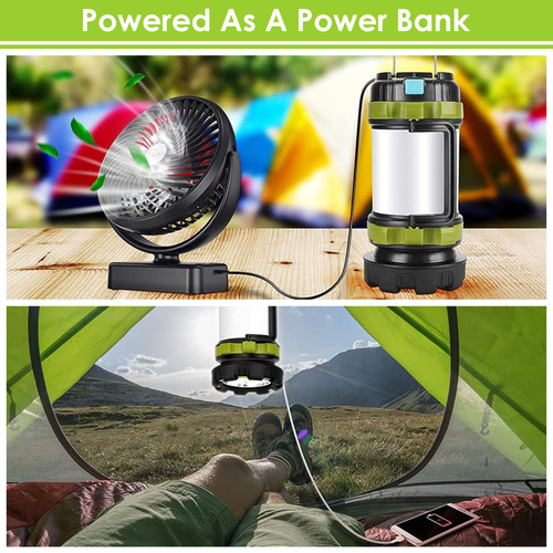 2Pcs Camping Lantern Rechargeable 