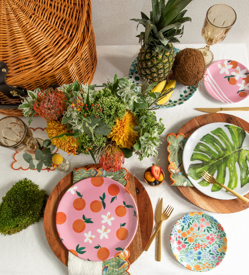 Clementine Melamine Plate / Set of 4