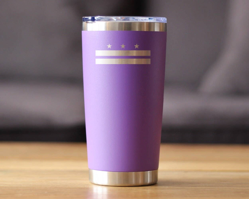 Washington DC Flag Insulated Travel Tumbler -  Gifts